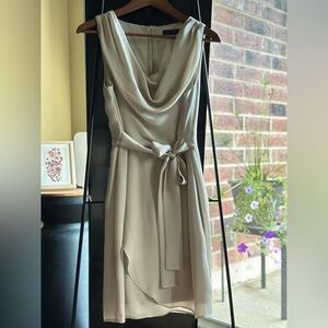 The Limited Wrap Midi Dress with Cowl Neck